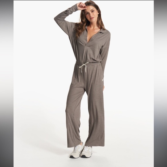Vuori Pants - Vuori Relaxed Fit Jumpsuit - Brown